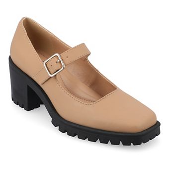 Journee Gladys Women's Mary Jane Block Heels