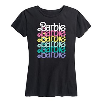 Women's Barbie Logo Stacked Spring Graphic Tee