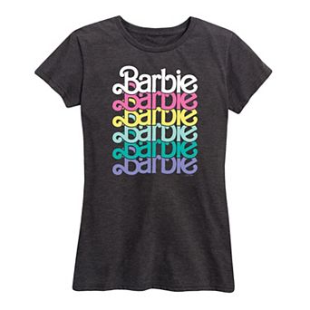 Women's Barbie Logo Stacked Spring Graphic Tee