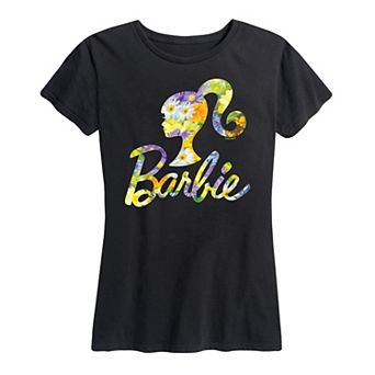 Women's Barbie Logo Spring Bouquet Graphic Tee