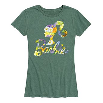 Women's Barbie Logo Spring Bouquet Graphic Tee
