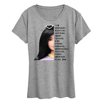 Women's Barbie I Am Asian American Graphic Tee
