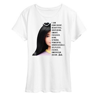 Women's Barbie I Am Asian American Graphic Tee