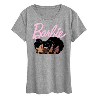 Women's Barbie Black History Month Logo Profiles Graphic Tee