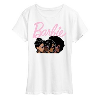 Women's Barbie Black History Month Logo Profiles Graphic Tee