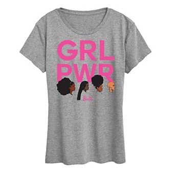 Women's Barbie Grl Pwr Grid Graphic Tee
