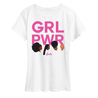 Women's Barbie Grl Pwr Grid Graphic Tee