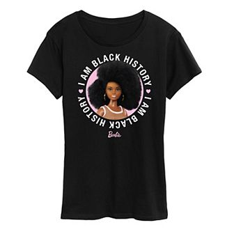 Women's Barbie I Am Black History Graphic Tee