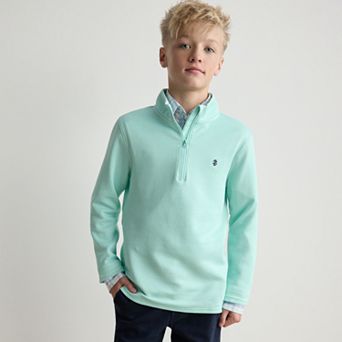 Boys 8-20 IZOD Feeder Stripe Quarter-Zip Pullover