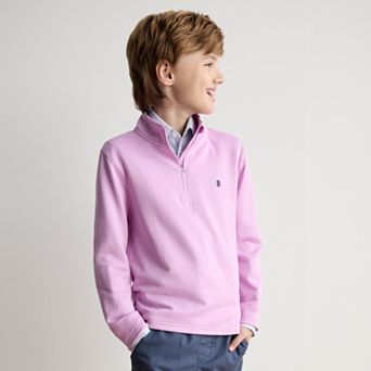 Boys 8-20 IZOD Feeder Stripe Quarter-Zip Pullover