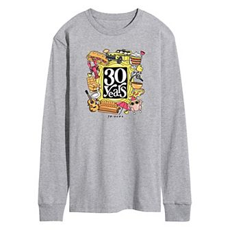 Men's Friends 30 Years Long Sleeve Graphic Tee