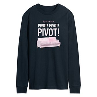 Men's Friends Sketchy Pivot Couch Long Sleeve Graphic Tee