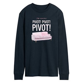 Men's Friends Sketchy Pivot Couch Long Sleeve Graphic Tee