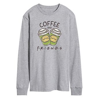Men's Friends Coffee Better With Friends Long Sleeve Graphic Tee