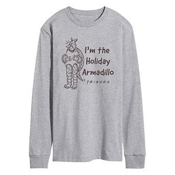 Men's Friends Holiday Armadillo Long Sleeve Graphic Tee