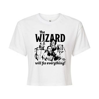 Juniors' Wizard Of Oz Fix Everything Cropped Tee