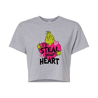 Juniors' Dr. Seuss I'd Steal Your Heart Cropped Tee
