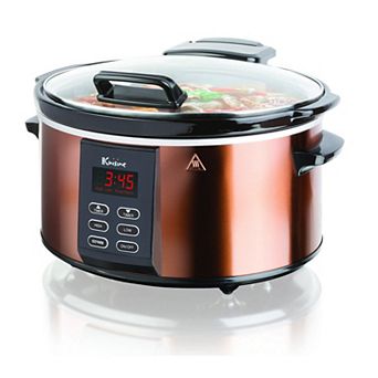 Electric Digital Slow Cooker - 6-qt - Copper Finish