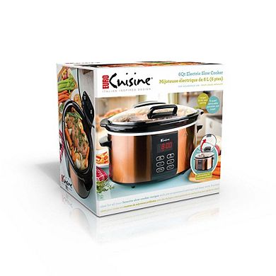 Electric Digital Slow Cooker - 6qt - Copper Finish