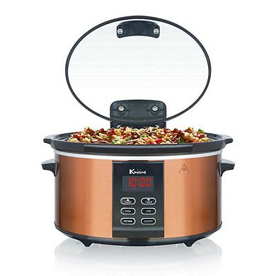 Electric Digital Slow Cooker - 6qt - Copper Finish