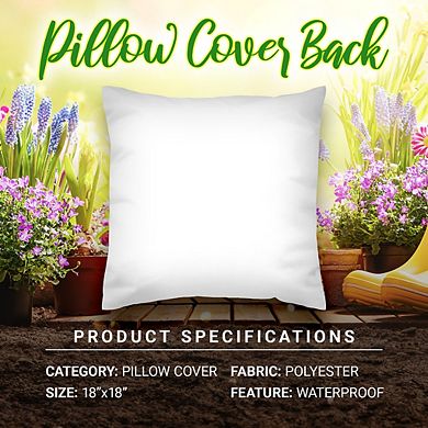 G128 18 X 18 In Spring Farmhouse Flowers Bloom Waterproof Pillow, Set Of 4