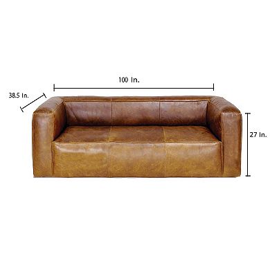 Cooper Top Grain Leather Sofa