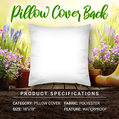 G128 18 X 18 In Spring Farmhouse Peach Home Waterproof Pillow, Set Of 4
