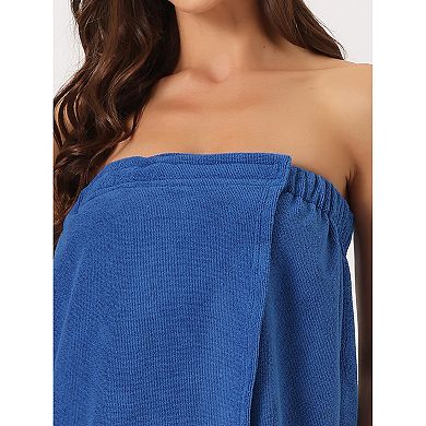 Women's Towel Wrap Robe Bathrobe Spa Towels With Shower Cap For Bath Gym