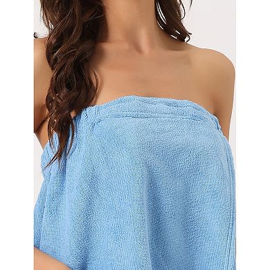 Women's Towel Wrap Robe Bathrobe Spa Towels With Shower Cap For Bath Gym