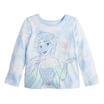 Disney's Frozen Elsa Infant and Toddler Girl Physical Adaptive Long Sleeve Double Layer Tee by Jumping Beans®