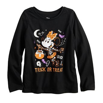 Disney's Minnie Mouse Toddler & Girls 6-12 Adaptive Double Layer Halloween Long Sleeve Graphic Tee by Jumping Beans®