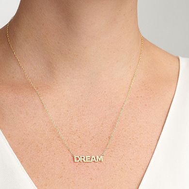 18k Gold Over Sterling Silver Cubic Zirconia Dream Necklace