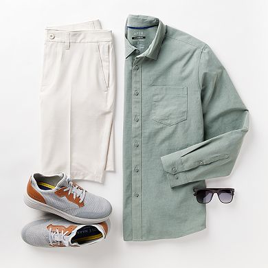 Men's Apt. 9® Slim Untucked-Fit Performance Button-Down Shirt