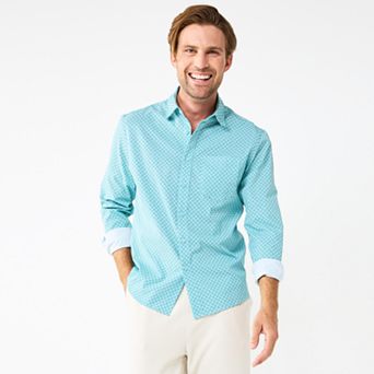 Men's Apt. 9® Slim Untucked-Fit Performance Button-Down Shirt