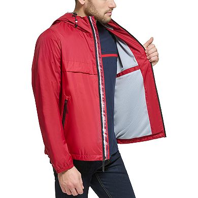 Men's Tommy Hilfiger Logo Patch Hooded Rain Jacket