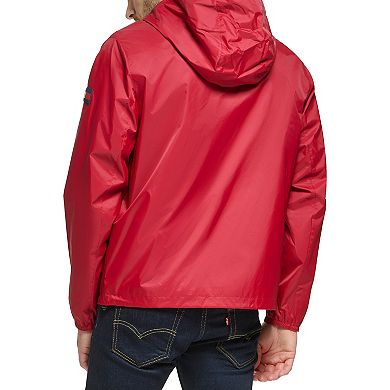 Men's Tommy Hilfiger Logo Patch Hooded Rain Jacket