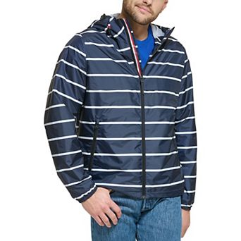 Men's Tommy Hilfiger Logo Patch Hooded Rain Jacket