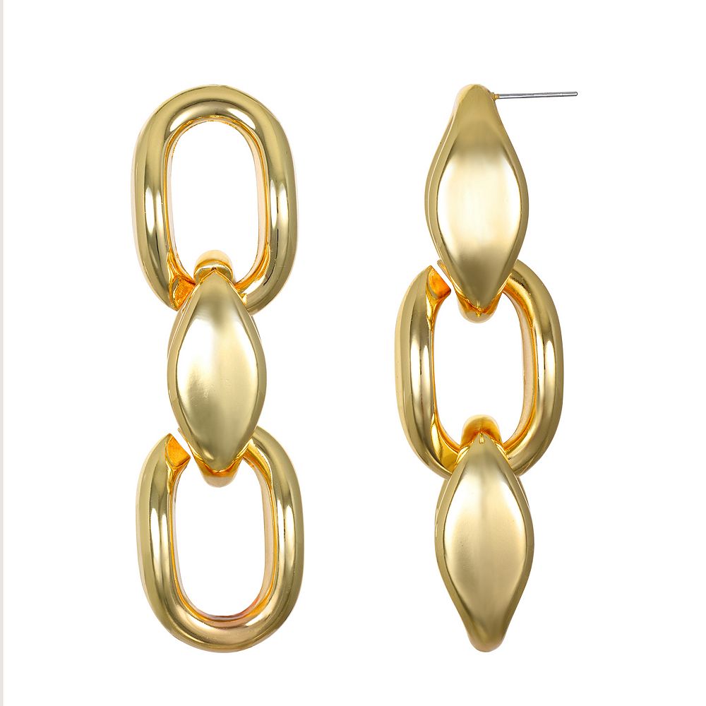 Ink + Alloy Parker V Chain Link Drop Earrings main image 0
