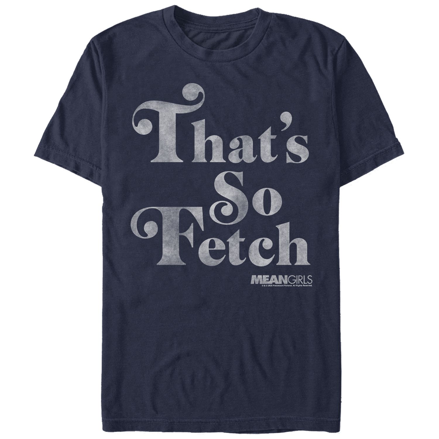 T-shirt Mean Girls 'That's So Fetch' - Noël Et Cinéma - Taille XL - Gris Coton - Neuf Avec étiquette