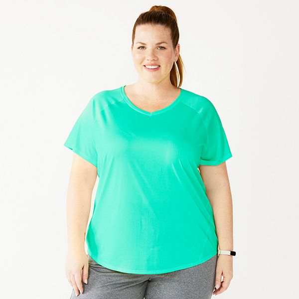 Plus Size Tek Gear® Performance Core V-Neck Tee