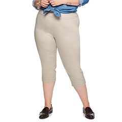 Plus Size Cotton Capris