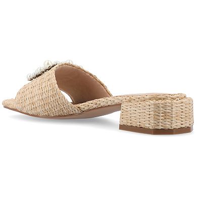 Journee Justina Women's Tru Comfort Foam™ Buckle Sandals
