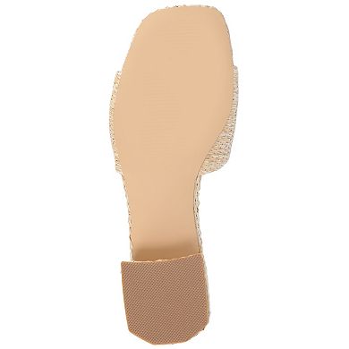 Journee Justina Women's Tru Comfort Foam™ Buckle Sandals