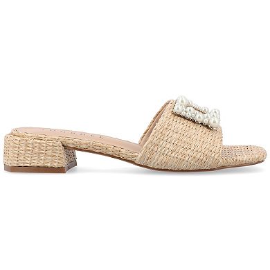 Journee Justina Women's Tru Comfort Foam™ Buckle Sandals
