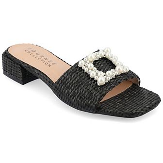 Journee Justina Women's Tru Comfort Foam™ Buckle Sandals