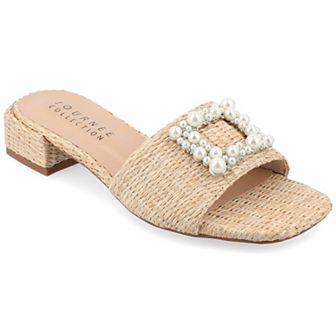 Journee Justina Women's Tru Comfort Foam™ Buckle Sandals