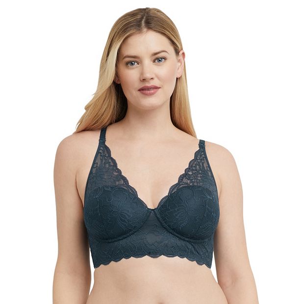 Maidenform Lace Bralette Lightly Lined Convertible Bra Longline Women's  DM1188