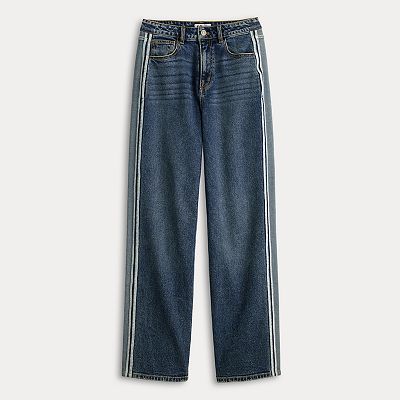 Juniors' SO® Reverse Fabric Denim Pants