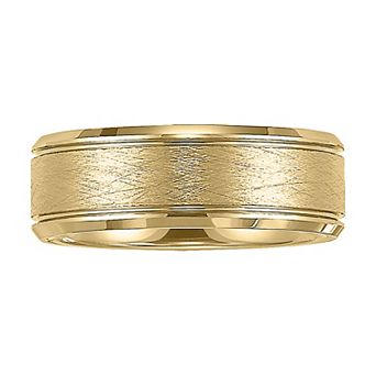 Men's Yellow Tungsten Band Ring