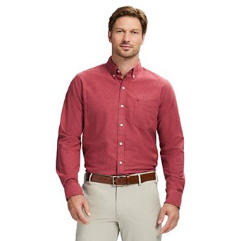 Men's IZOD Oxford Woven Long Sleeve Button-Down Shirt